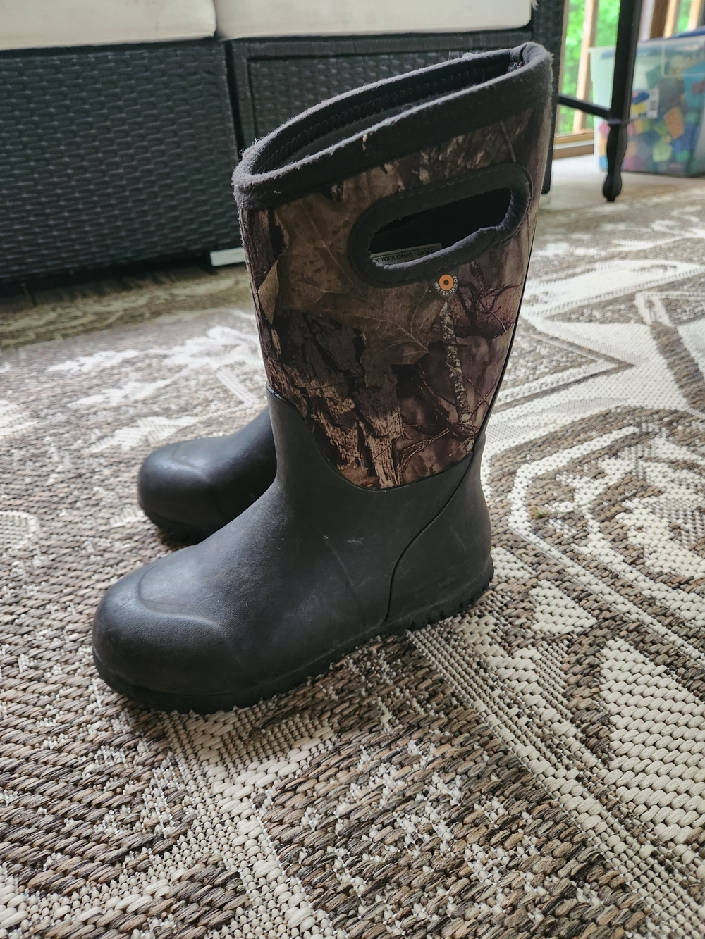 Boys Bogs Boots Real Camo Size 1